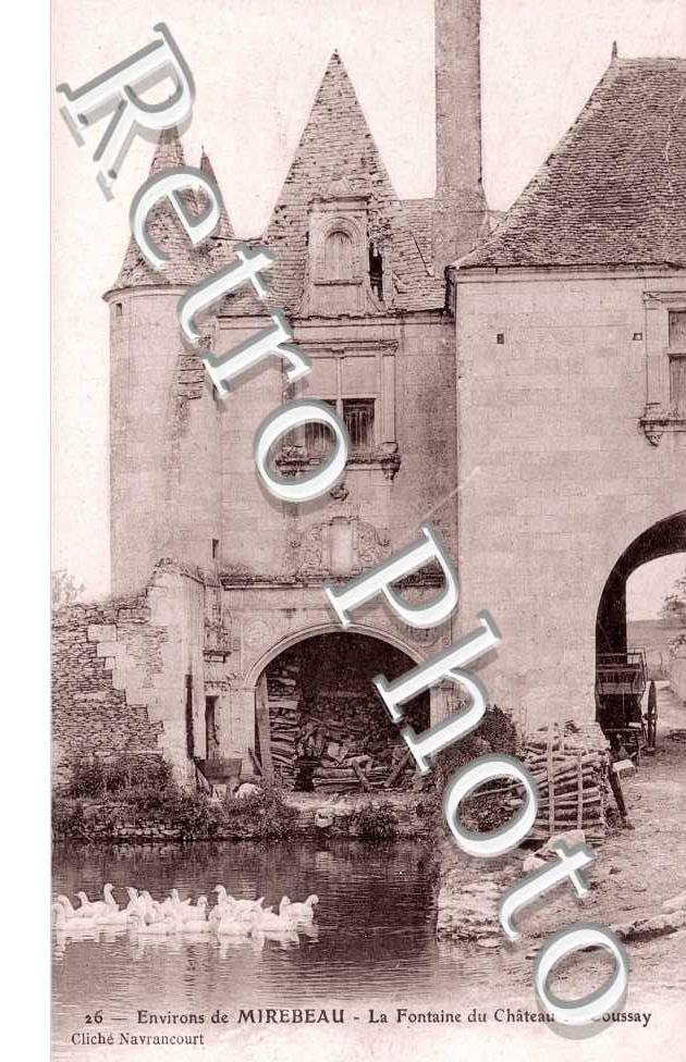 la fontaine du chateau de Coussay