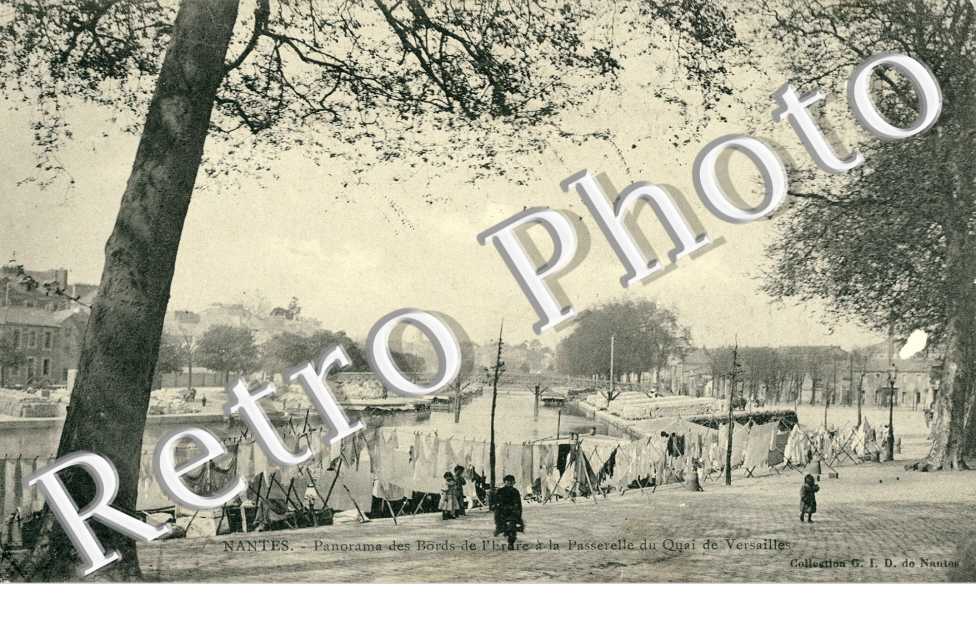 Les Bords de l'Erdre à la Passerelle du quai de Versailles