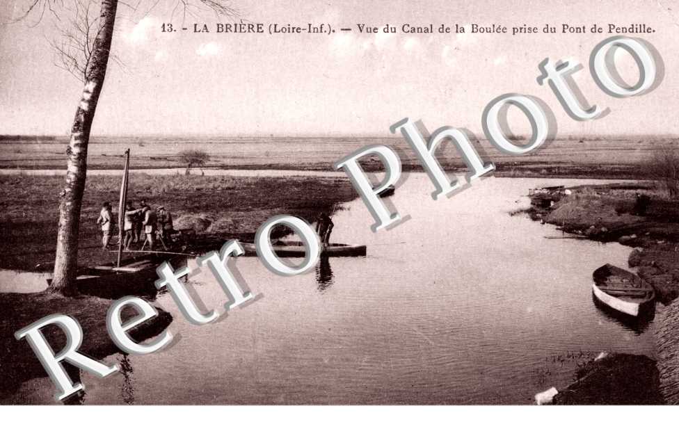 La Brière - Vue du canal de la Boulée prise du pont de Pendille