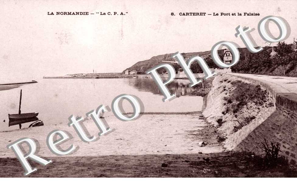 Carteret, le port et lafalaise