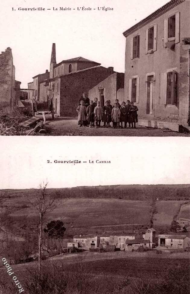 La mairie, l&#039;école, l&#039;église - Le Cammas