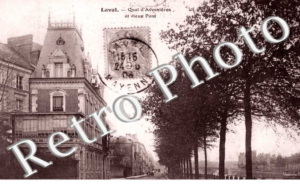 Quai d&#039;Avesnieres et vieux pont