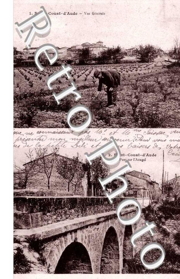 vue generale et Pont sur l&#039;Azagal
