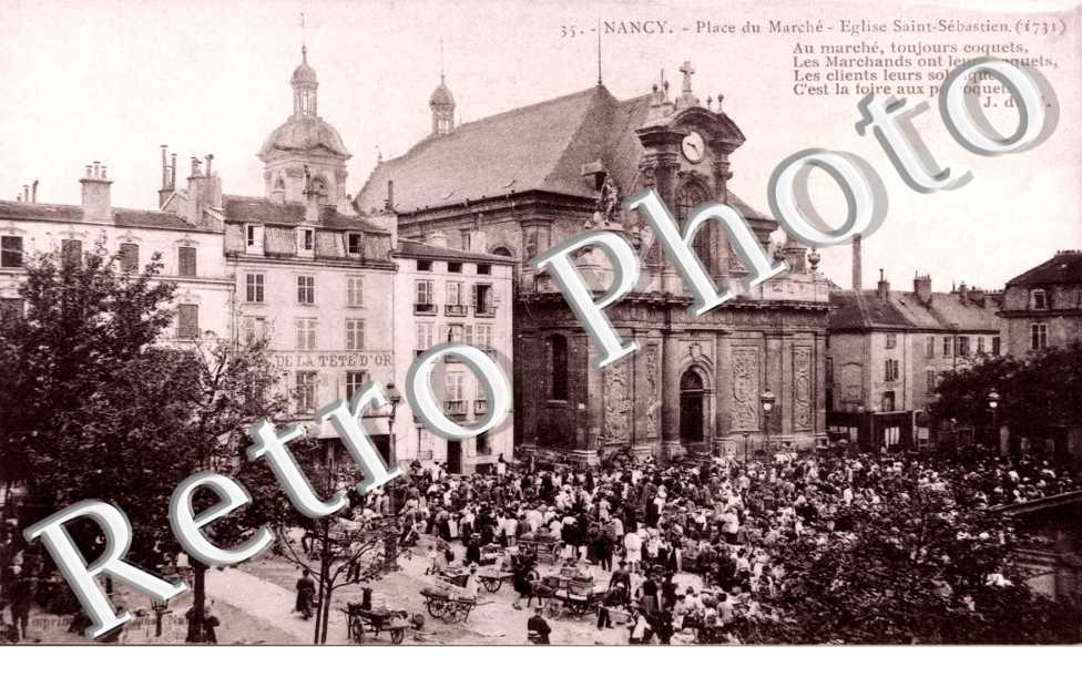 place du marche Eglise Saint Sebastien
