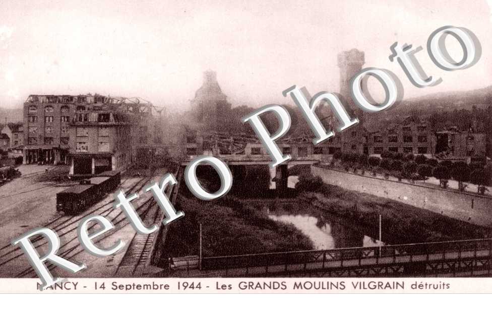 Les Grands Moulins Vilgrain detruits le 14 septembre 1944