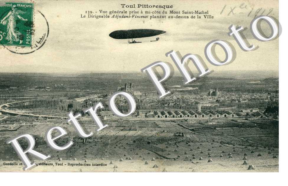 vue générale - Le dirigeable Adjudant-Vincenot