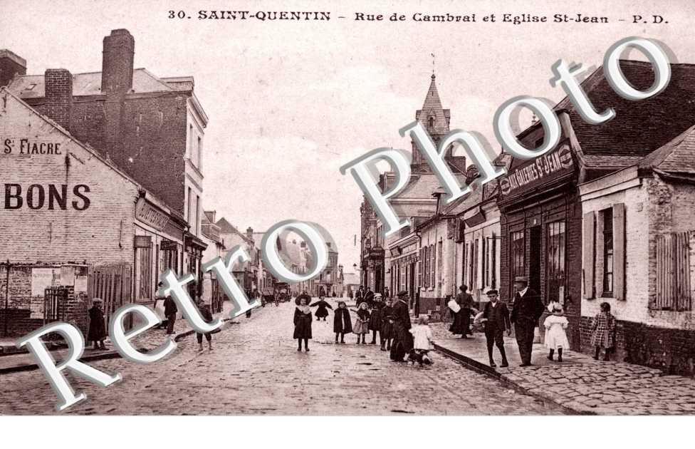 rue de Cambrai et eglise Saint-Jean