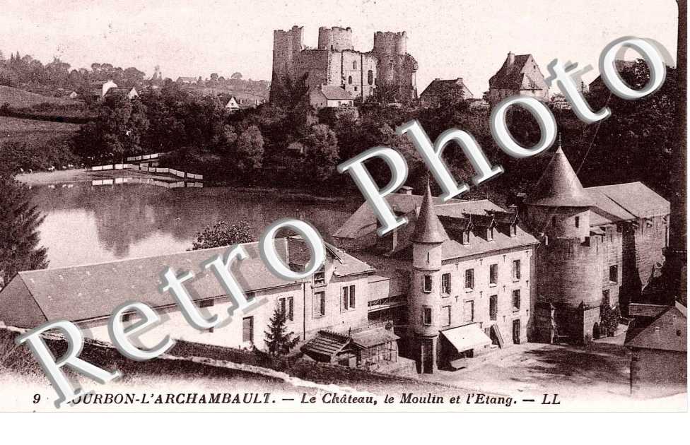 Le chateau, le moulin et l&#039;etang