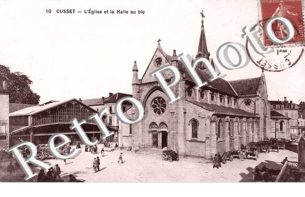 l&#039;eglise et la halle au ble