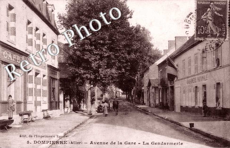 Avenue de la Gare et La Gendarmerie