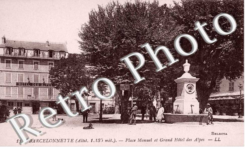 Place st-maurice et grand hotel des Alpes