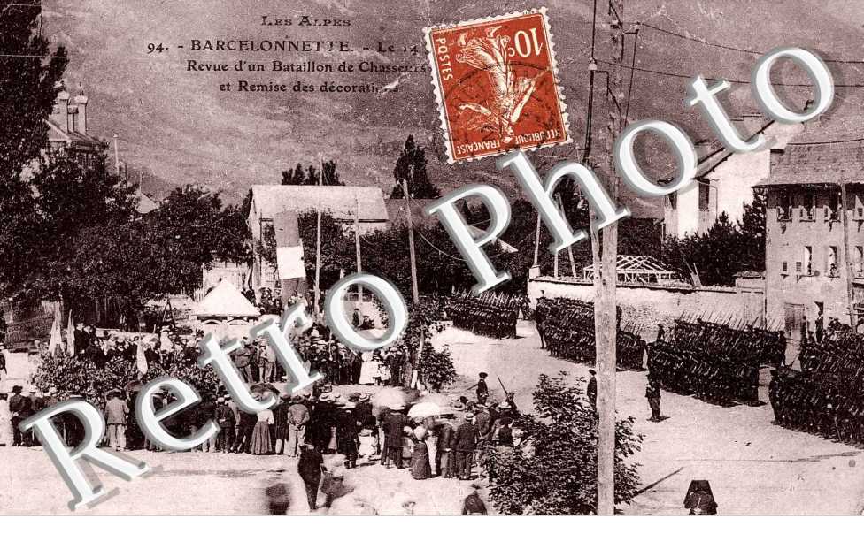 revue d&#039;un bataillon de chasseurs