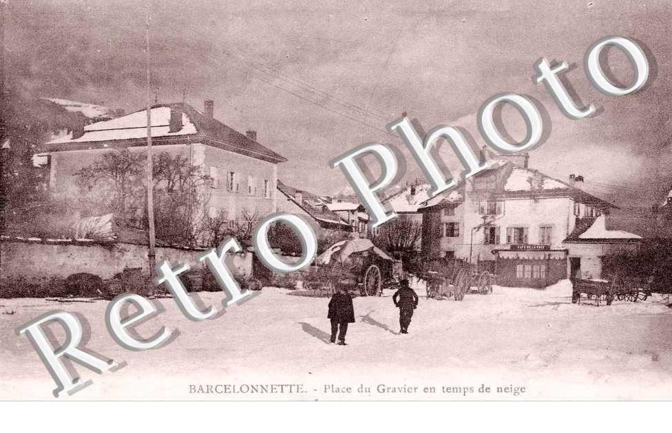 place du gravier en temps de neige