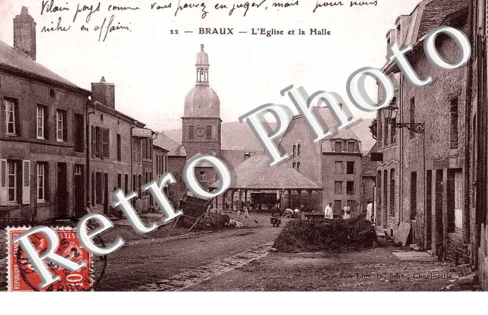 BRAUX L'EGLISE ET LA HALLE