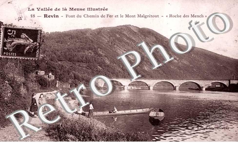 Pont du Chemin de Fer et le Mont Malgretout, "Roche des Mensch"