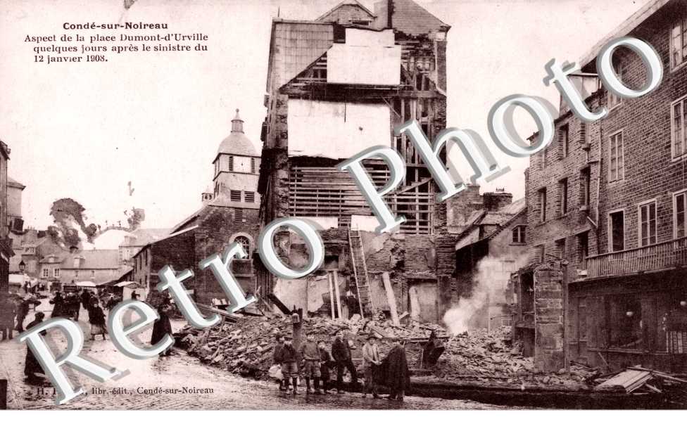 Place dumont d'urville quelques jours pares le sinistre du 12 janvier 1908
