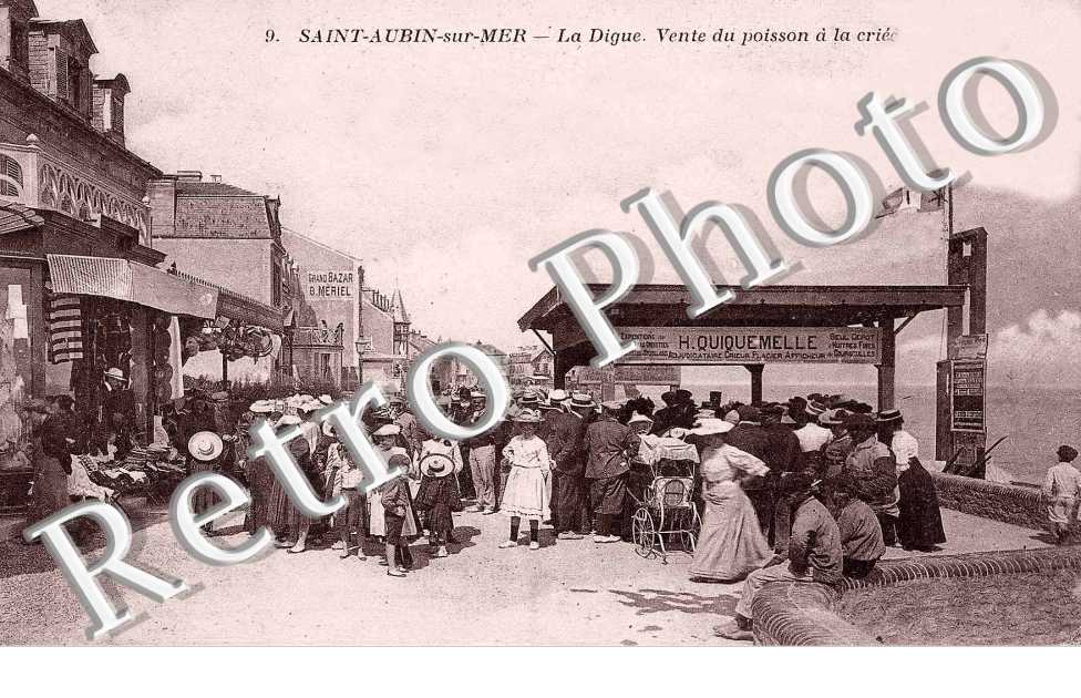 la digue, vente de poisson a la criee