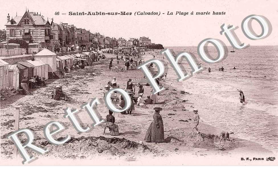 la plage a maree haute