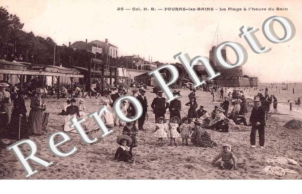 la plage a l&#039;heure du bain