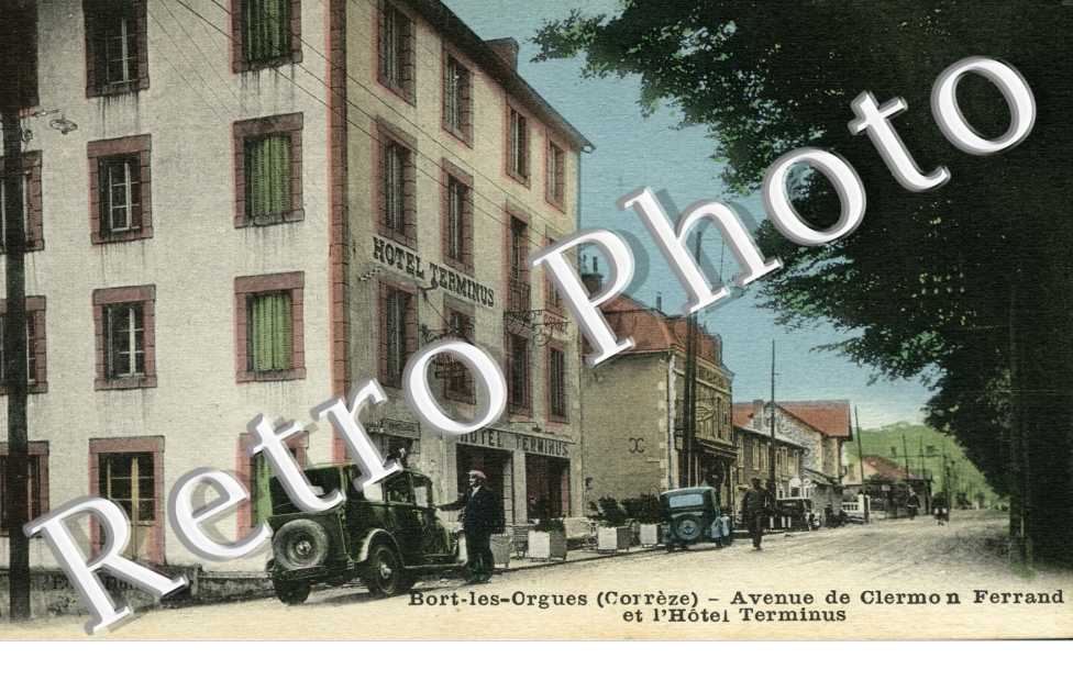 Avenue de Clermont Ferrand et l&#039;Hotel Terminus