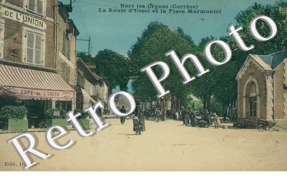 la route d&#039;ussel et la place marmontel