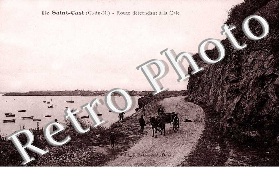 Route descendant à la cale