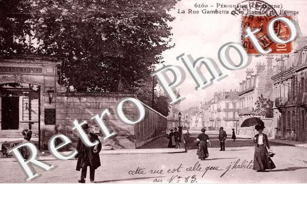 Rue Gambetta et la Banque de France