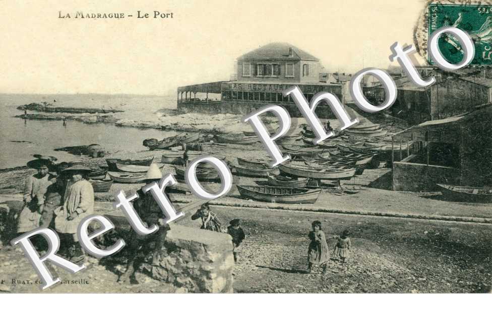 la Madrague Le port  -  1910