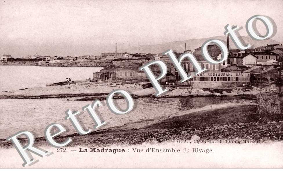 la Madrague Vue d'ensemble du rivage