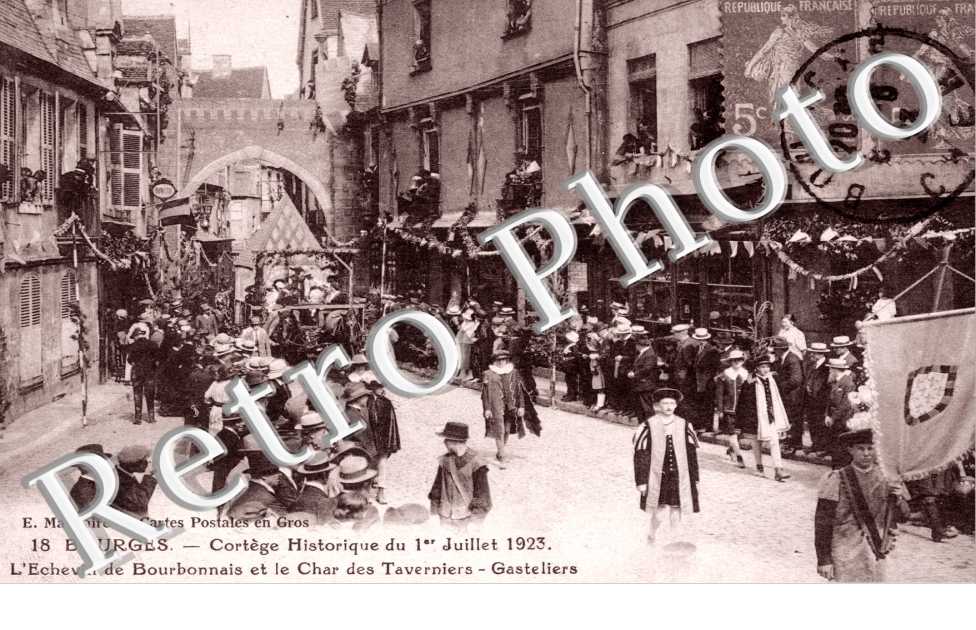 Cortege historique du 1er juillet 1923 - l&#039;Echevin de Bourbonnais