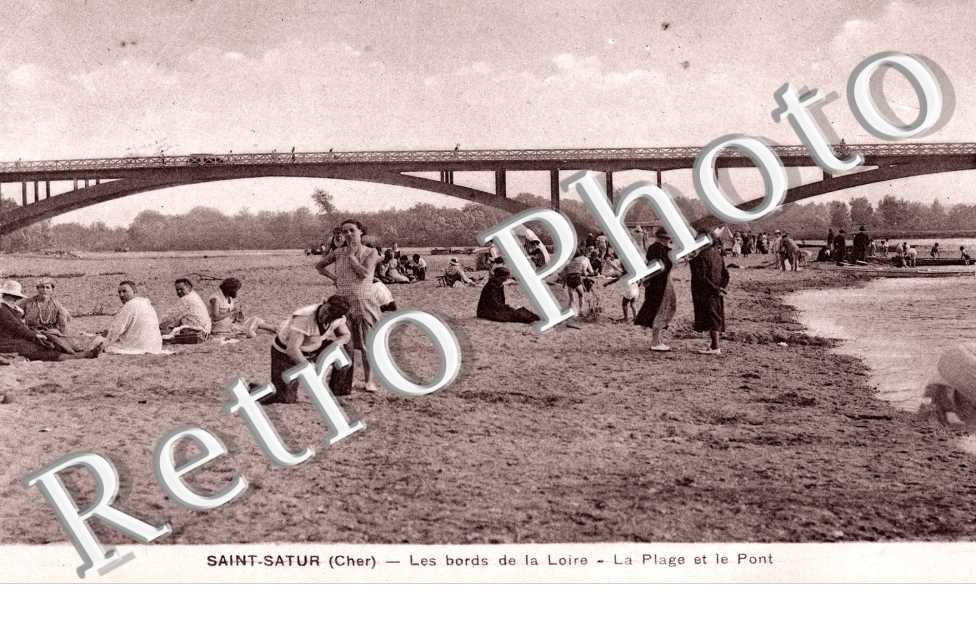 Bords de la Loire - le Plage et le pont