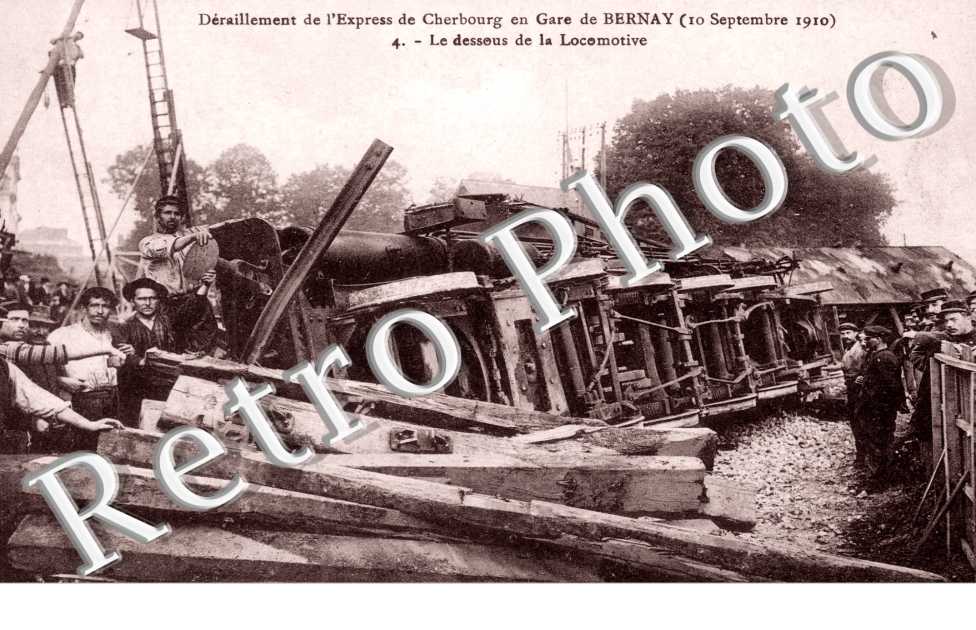 Deraillement de l'Express de Cherbourg en Gare