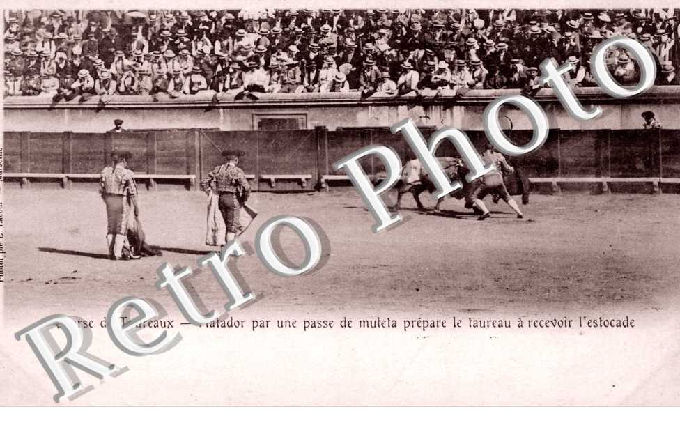 Matador par une passe de Muleta prépare le taureau à recevoir l'estocade