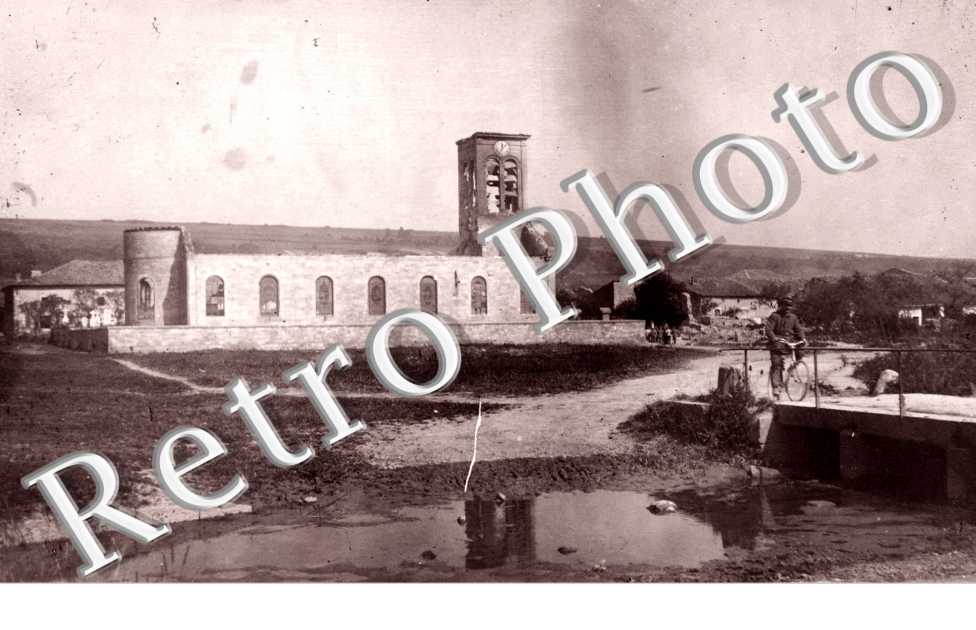 Eglise en ruines - carte postale militaire allemande 1914-1918