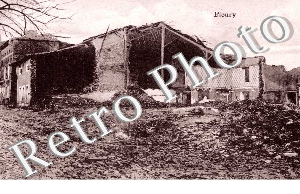 Maison en ruines - carte postale militaire allemande