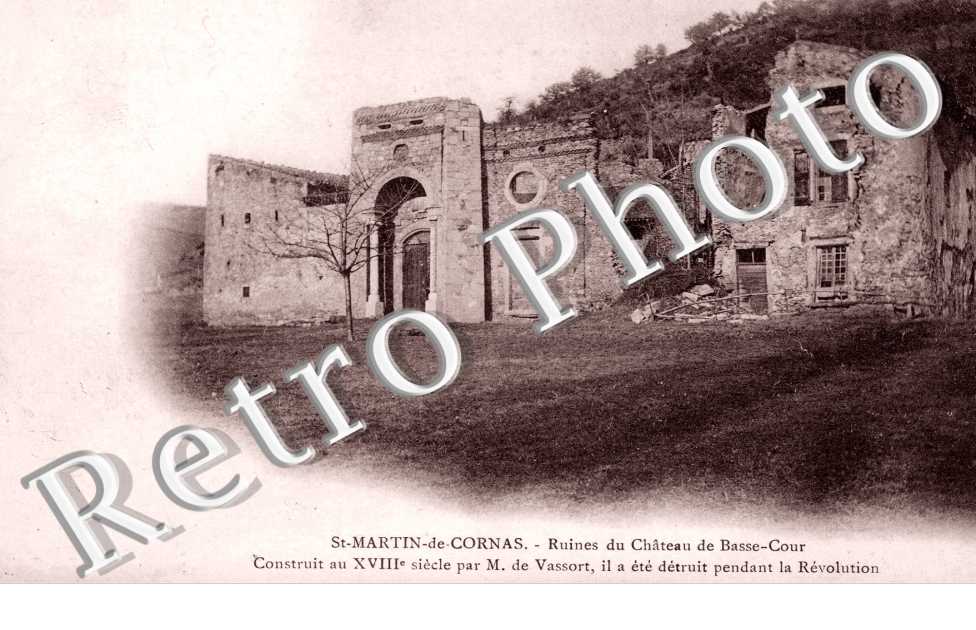 Saint Martin de Cornas - Ruines du chateau de Basse cour