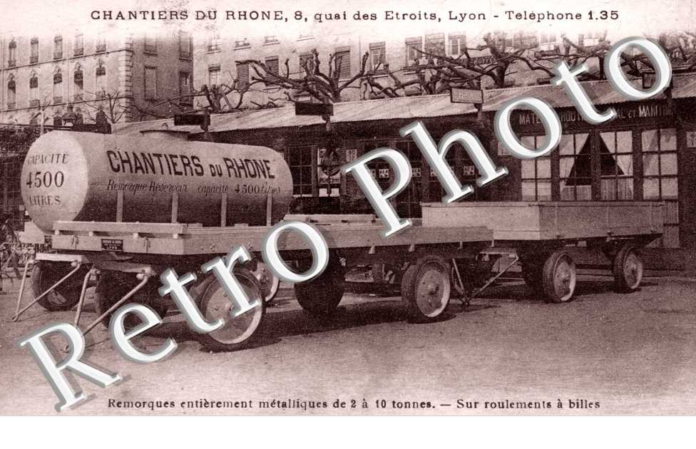 Chantiers du Rhone, 8 quai des Etroits - Remorque