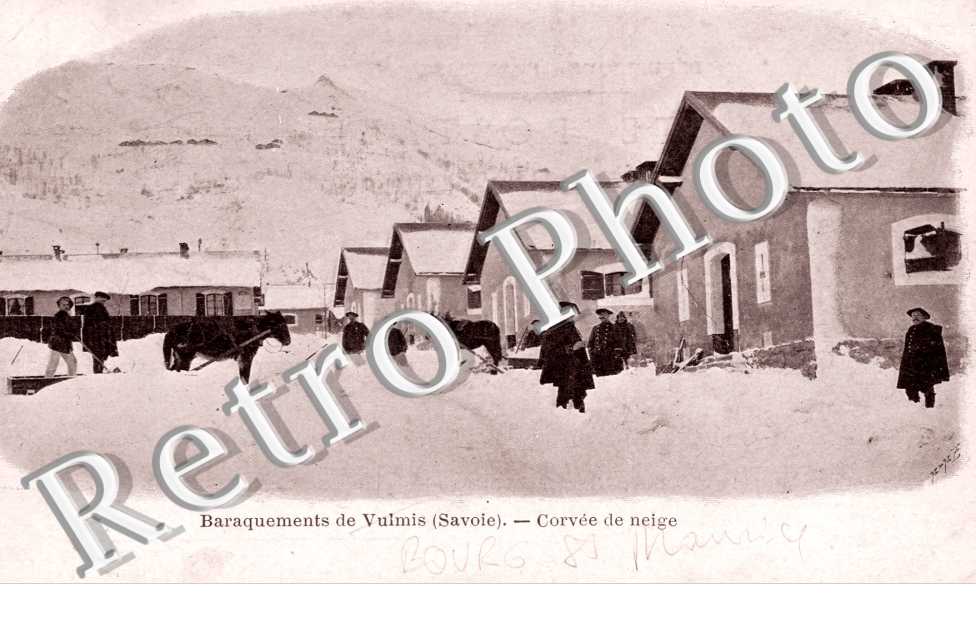 baraquements de Vulmis Corvee de neige