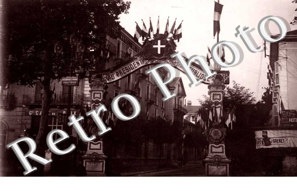 Arc de TRiomphe pour venue du President Fallieres   - 1910