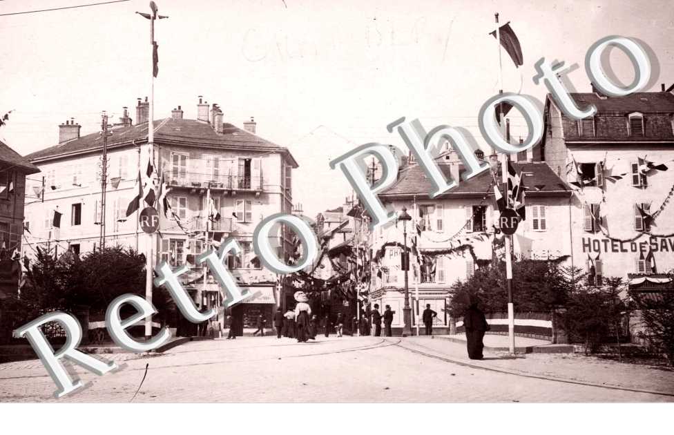 les rues decorees pour la venue du President Fallieres   - 1910