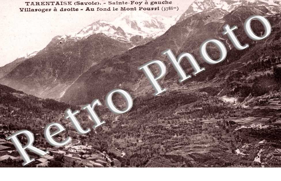 Sainte Foy a gauche, Villaroger a droite