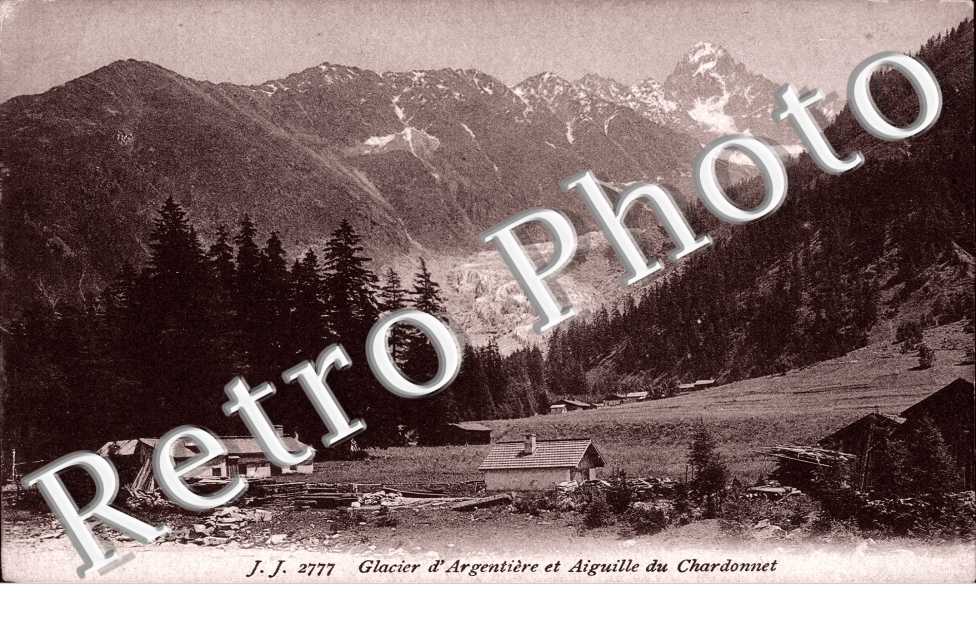 glacier d&#039;Argentiere et Aiguille du Chardonnet