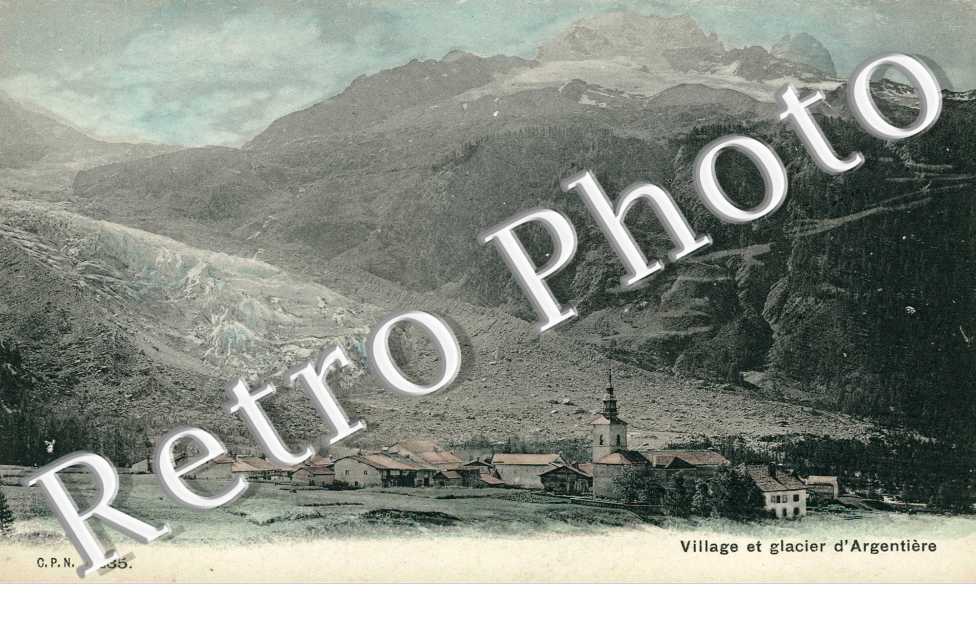 village et glacier d&#039;Argentiere