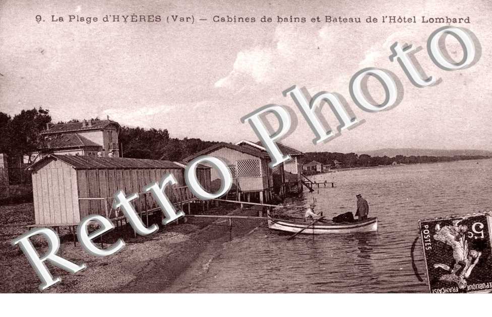 Cabines de Bain et bateau de l&#039;Hotel Lombard