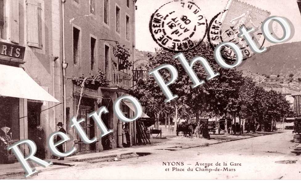 Avenue de la gare et place du Champ-de-Mars