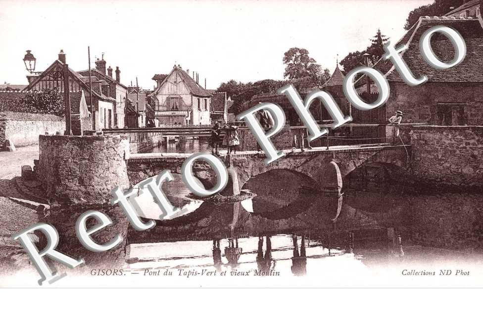pont du tapis vert et vieux moulin