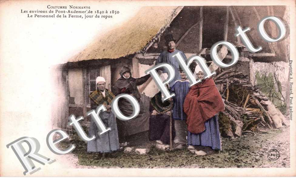 Personnel de la ferme - costumes normands