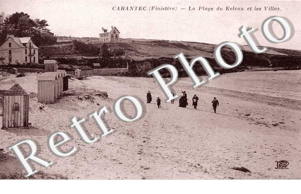 la Plage du Kelenn et les villas