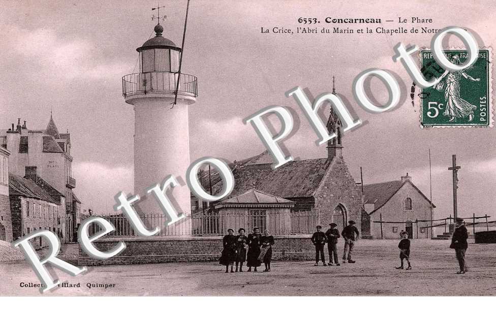le phare, la crice, l&#039;abri du marin et la chapelle de notre dame
