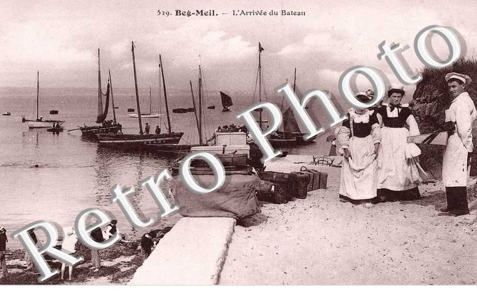 Beg Meil, l&#039;arrivee du bateau